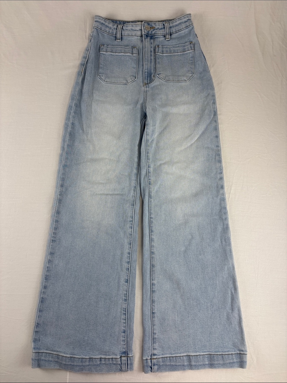 ROLLA’s High Rise Wide Leg Light Wash Jeans size 25